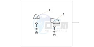 XL125VB drawing PILLION ARMREST SET