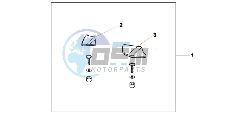 PILLION ARMREST SET