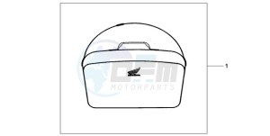 CBF1000T9 F / ABS CMF drawing TOP BOX INNERBAG