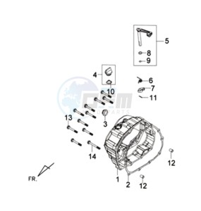 WOLF 125 EFI drawing CRANKCASERIGHT