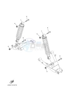 YXR700F YXR7FD RHINO 700 (1RBE 1RBF 1RBG 1RBH) drawing REAR SUSPENSION