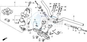 CB500 drawing HANDLE PIPE/TOP BRIDGE (2)