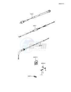 KZ 1100 L [LTD SHAFT] (L1) [LTD SHAFT] drawing CABLES