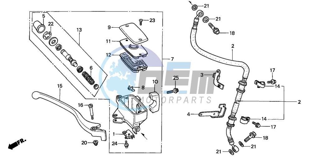 FR. BRAKE MASTER CYLINDER