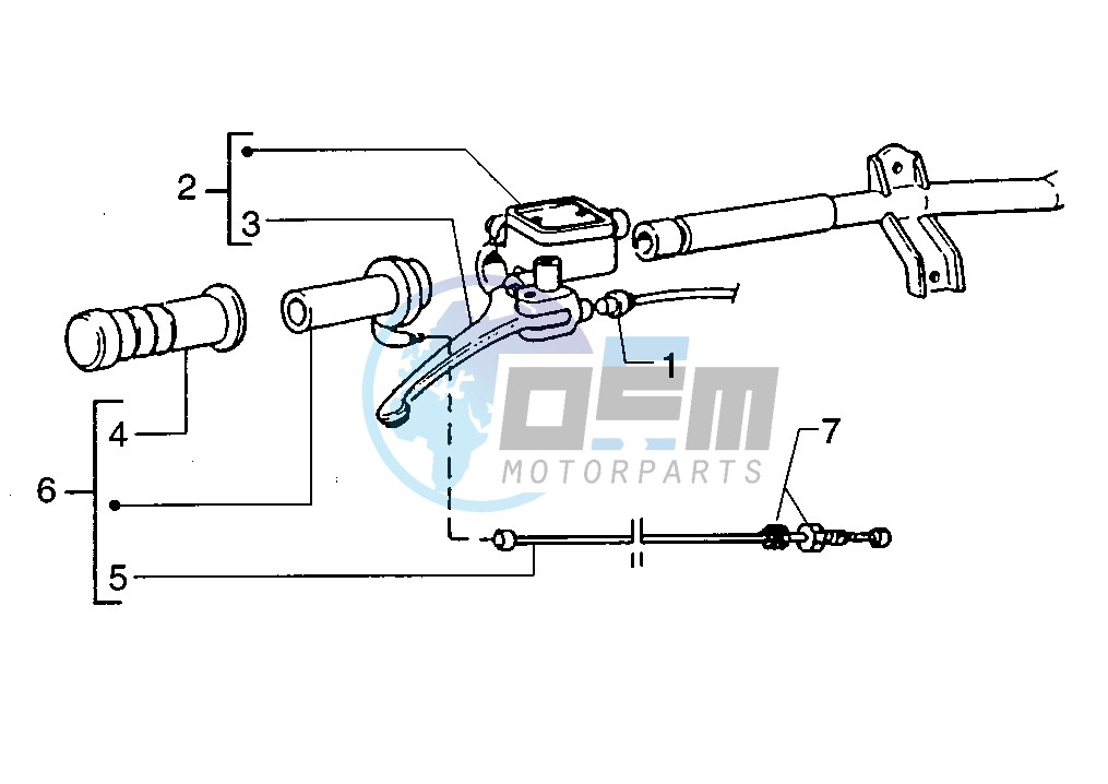 Handlebar parts Right