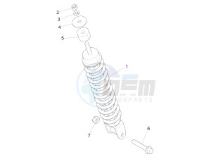 Liberty 100 4T (Vietnam) Vietnam drawing Rear suspension - Shock absorber/s