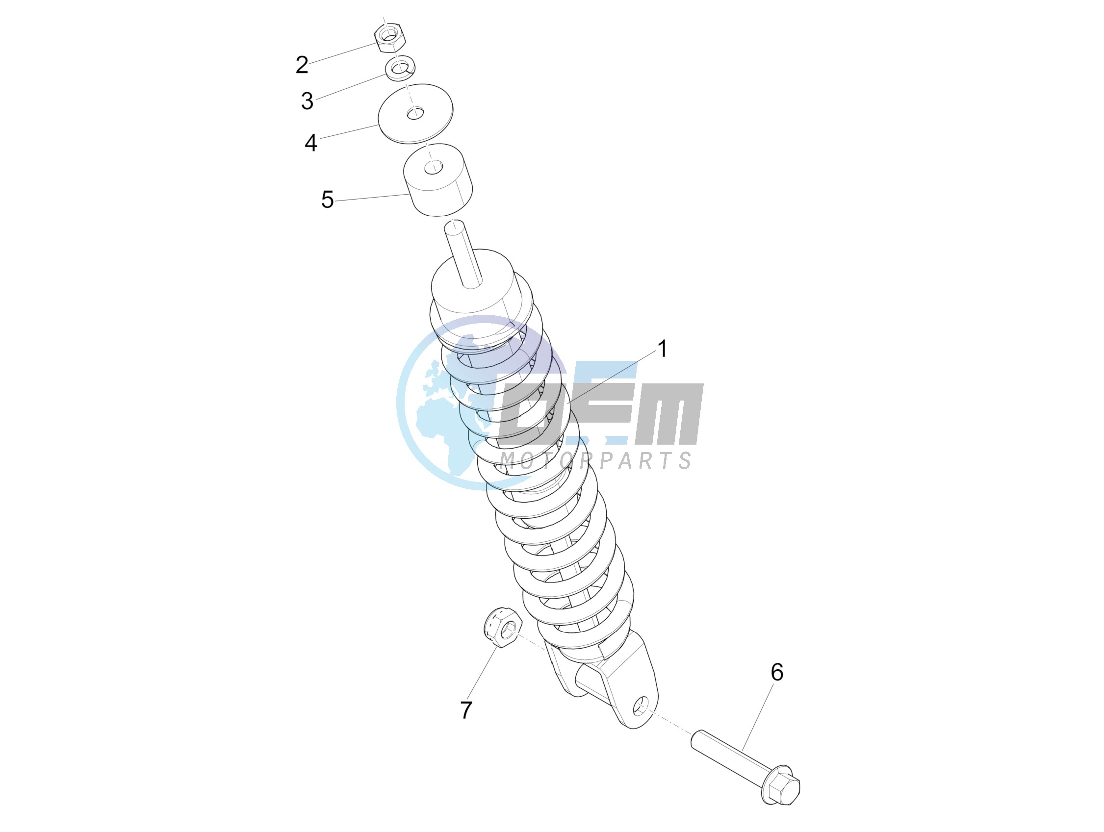 Rear suspension - Shock absorber/s