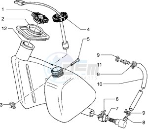 Hexagon 125 EXS1T 125cc drawing Oil tank