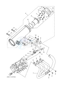 YXZ1000 YXZ10YMXJ (2HCR) drawing EXHAUST