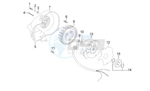 Scarabeo 50 2t (eng. Minarelli) drawing Flywheel