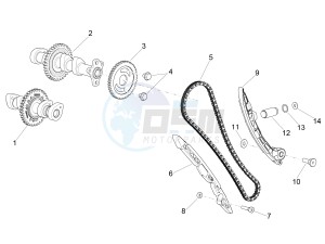 RSV4 1000 RR USA USA drawing Front cylinder timing system