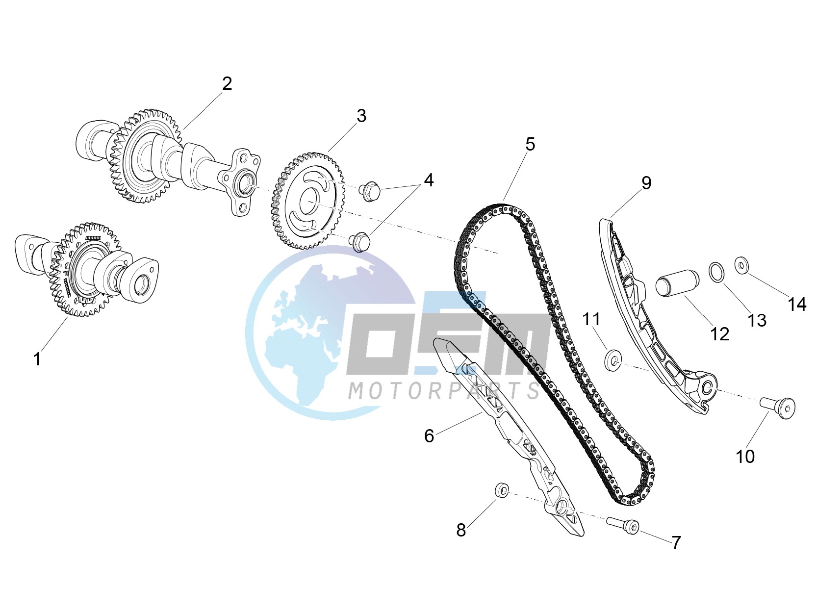 Front cylinder timing system