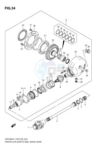 VZR1800 (E3) INTRUDER drawing PROPELLER SHAFT FINAL DRIVE GEAR (VZR1800ZL1 E3)