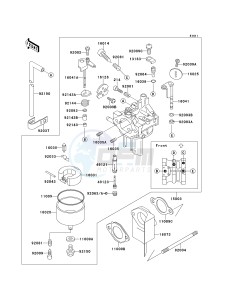 KAF 300 B [MULE 500] (B1-B2) [MULE 500] drawing CARBURETOR