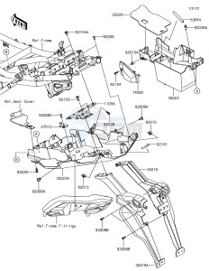 VERSYS 650 ABS KLE650FHFA XX (EU ME A(FRICA) drawing Rear Fender(s)