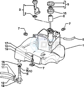 Skipper 150 4t drawing Fuel Tank