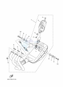 TRACER 900 MTT850 (B5CM) drawing EXHAUST