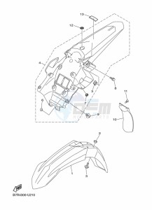 WR450F (B7R4) drawing FENDER