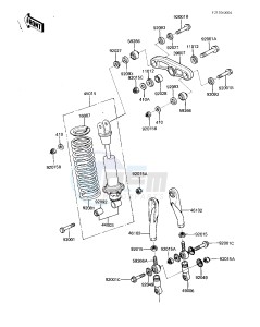 KDX 80 B [KDX80] (B2-B3) [KDX80] drawing REAR SUSPENSION_SHOCK ABSORBER