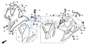 CBR900RR drawing LOWER COWL (5)