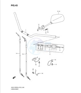 GSX1250 FA drawing HANDLEBAR