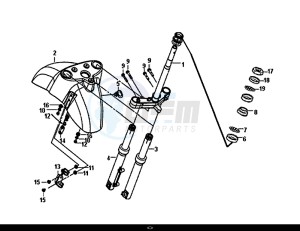 FIDDLE III 50 (25 KM/H) (XA05W5-NL) (E4) (L7-M0) drawing STEERING STEM FRONT CUSHION