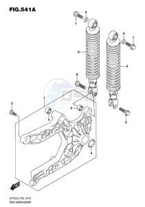 UH125 ABS BURGMAN EU drawing REAR SWINGINGARM