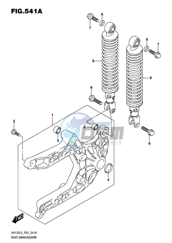 REAR SWINGINGARM