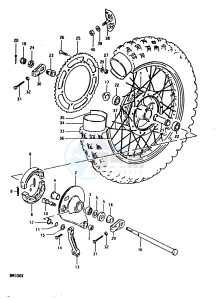 RM100 (N-T-X) drawing REAR WHEEL (RM100X)