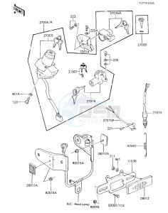 KZ 750 K [LTD BELT] (K1-K2 K2 CAN ONLY) [LTD BELT] drawing IGNITION SWITCH_LOCKS_REFLECTORS