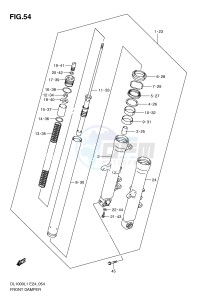 DL1000 (E24) V-Strom drawing FRONT DAMPER