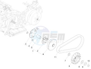 GTS SUPER- SUPER SPORT 150 4T 3V IE ABS E3-E4 (APAC) drawing Driving pulley