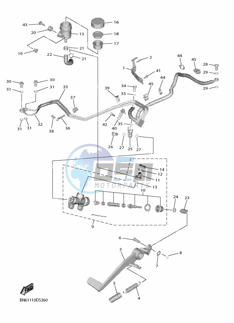 REAR MASTER CYLINDER