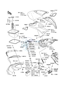 JET SKI ULTRA LX JT1500G9F EU drawing Hull Front Fittings