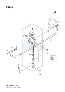 RM-Z450 EU drawing REAR MASTER CYLINDER