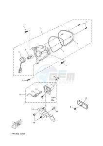 NS50F AEROX 4 (1GB3 1GB3 1GB3) drawing TAILLIGHT