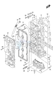 DF 200AP drawing Cylinder Head