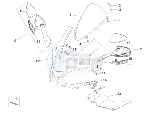 RSV4 1000 Racing Factory L.E. (EMEA) (EU, GB) drawing Front fairing