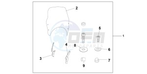 CBF600N drawing FLY SCREEN