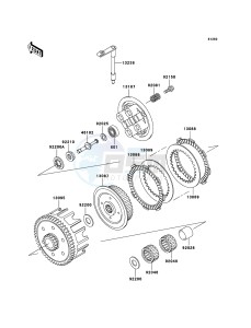 KX85 / KX85 II KX85B9F EU drawing Clutch