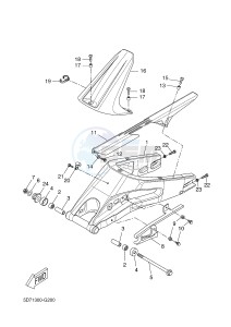 YZF-R125 R125 (5D7K 5D7K 5D7K 5D7K) drawing REAR ARM