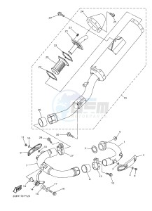 WR250F (2GB7 2GB8 2GB9) drawing EXHAUST