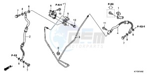 SH125B drawing RR. BRAKE HOSE/ BRAKE PIPE