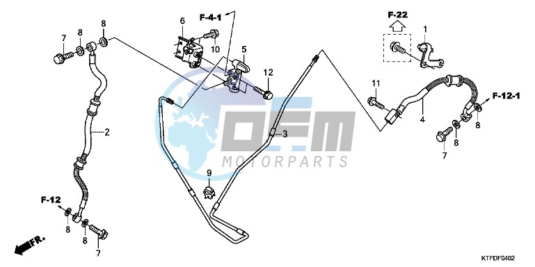 RR. BRAKE HOSE/ BRAKE PIPE