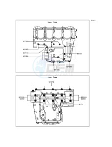 Z800 ABS ZR800DGFA UF (UK FA) XX (EU ME A(FRICA) drawing Crankcase Bolt Pattern