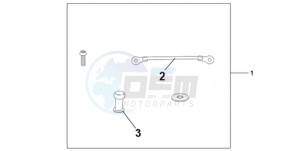 CBR1000RR9 BR / MME - (BR / MME) drawing TANK BAG ATT KIT