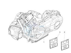 LX 125 4T 3V ie Taiwan drawing Engine assembly