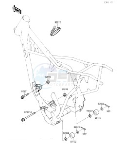 KX 80 N [BIG WHEEL] (N1) [BIG WHEEL] drawing FRAME FITTINGS