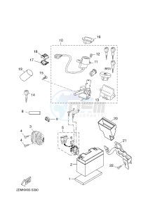 YPR125RA XMAX 125 ABS EVOLIS 125 ABS (2DMK 2DMK) drawing ELECTRICAL 1