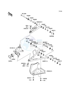 KVF750 4x4 KVF750A7F EU GB drawing Front Suspension(JKAVFDA1 6B524415-)